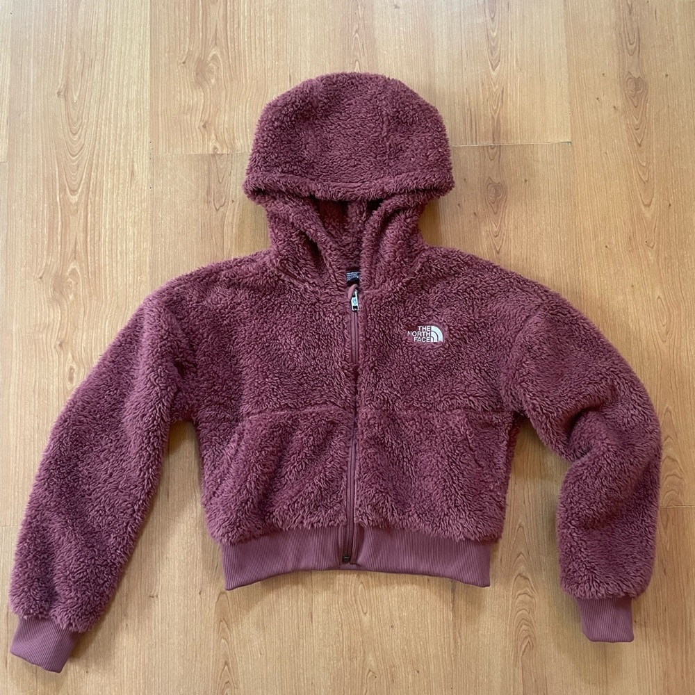 The North Face Kids' Plush Maroon Hoodie